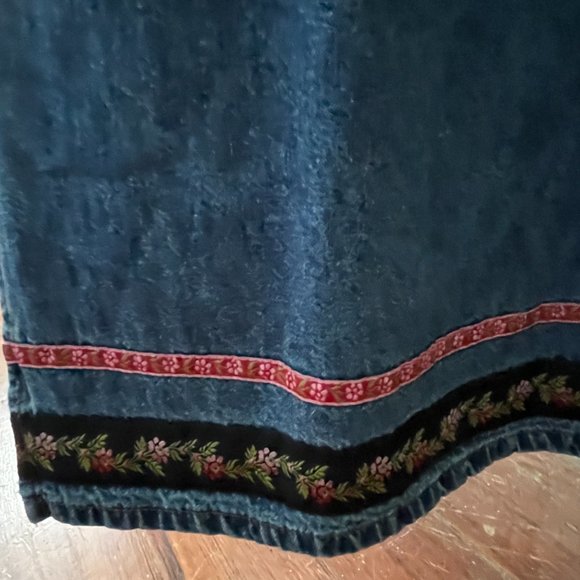 Vintage 1990/ 2000s Denim Embroidered Dress and Jean Jacket - Picture 3 of 12